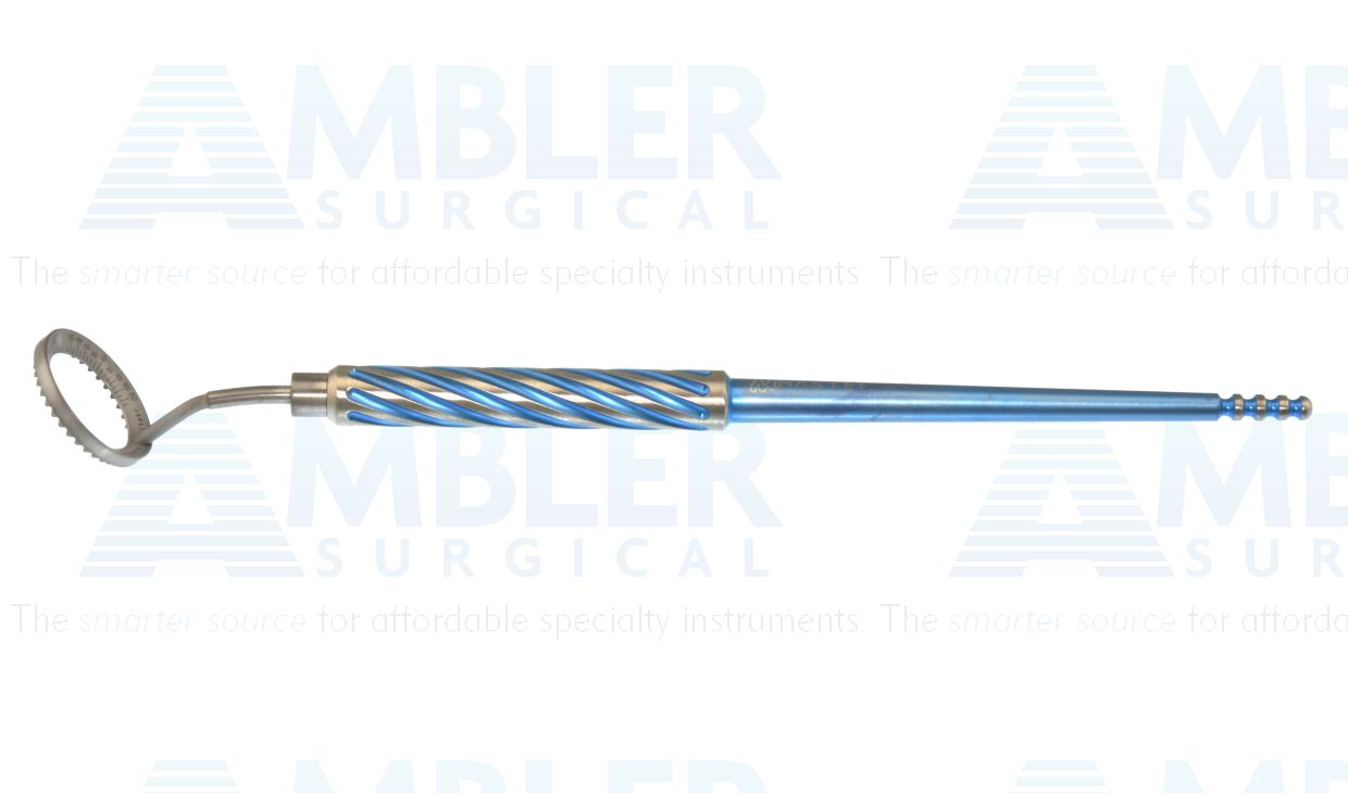 Mastel Gimbel-Mendez-Jarvi degree gauge, beveled face, 11.75mm internal diameter, 16.0mm outer diameter, Bores titanium handle