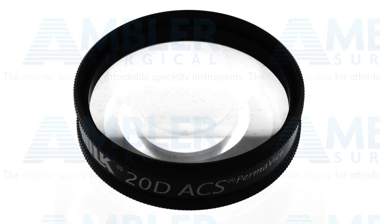 Volk® 20D lens, 40º/60º FOV, 3.13x image mag., 0.32x laser spot, 50.0mm contact diameter, autoclavable