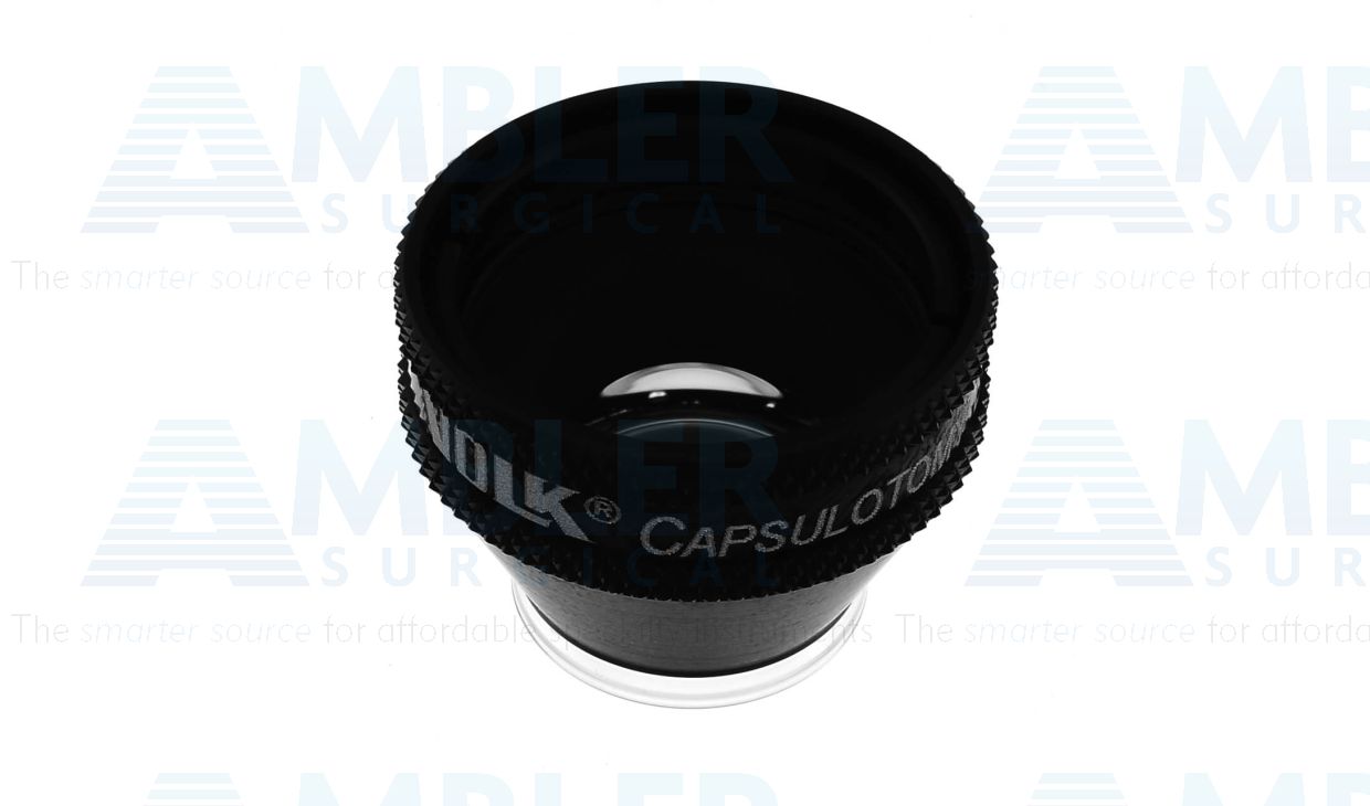 Volk® Capsulotomy specialty treatment lens, 1.57x image mag., 0.63x laser spot mag., ideal for laser capsulotomy procedures