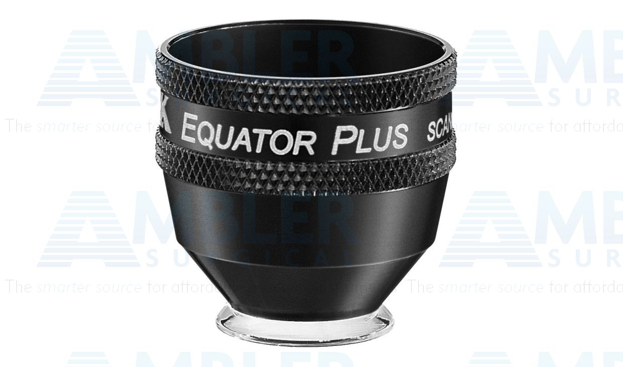 Volk® Equator Plus° Indirect contact laser lens without flange, 114°/137° FOV, 0.44x image mag., 2.27x laser spot, ideal for small pupil diagnosis and treatment